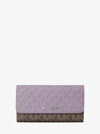 Jet Set Travel Signature Logo Tri-Fold Wallet