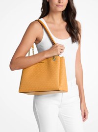 Sac fourre-tout Soho de taille moyenne &agrave; logo Signature