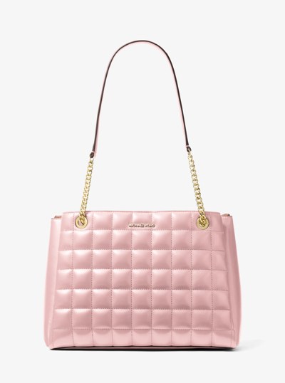 Soho Medium Quilted Tote Bag in POWDER BLUSH | Michael Kors