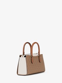 Arden Small Color-Block Signature Logo Messenger Bag