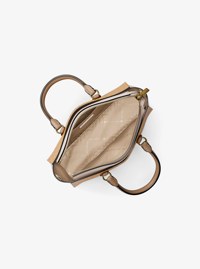 Arden Small Color-Block Signature Logo Messenger Bag
