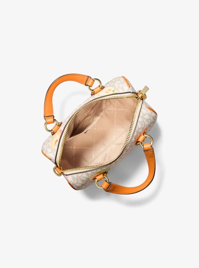 Petit sac de voyage &agrave; bandouli&egrave;re Grayson &agrave; imprim&eacute; &agrave; logo Signature in ORANGE &Eacute;CLATANT MULTI | Michael Kors