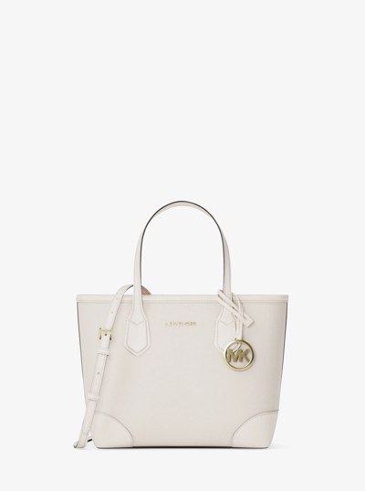 Bolso tote Eva extrapeque&ntilde;o convertible de piel in CREMA CLARO | Michael Kors
