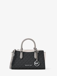Arden Small Color-Block Signature Logo Messenger Bag
