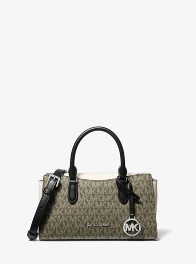 Petit sac messager Arden &agrave; logo Signature et &agrave; blocs de couleurs in COMBINAISON OLIVE | Michael Kors