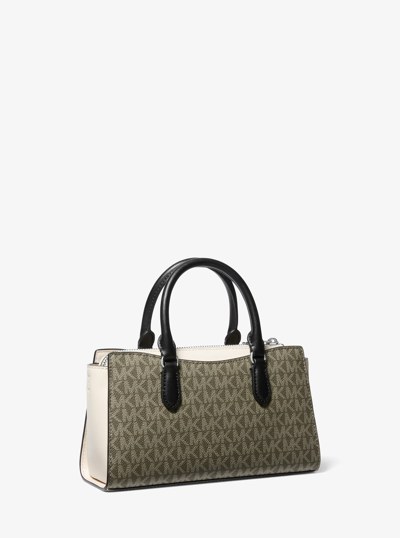 Petit sac messager Arden &agrave; logo Signature et &agrave; blocs de couleurs in COMBINAISON OLIVE | Michael Kors