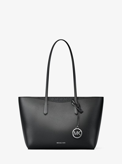 Grand sac fourre-tout Arden en cuir grain&eacute; in NOIR | Michael Kors