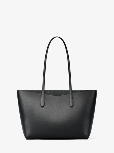 Grand sac fourre-tout Arden en cuir grain&eacute; in NOIR | Michael Kors