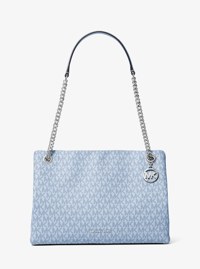 Sac &agrave; &eacute;paule Christina de taille moyenne &agrave; logo Signature