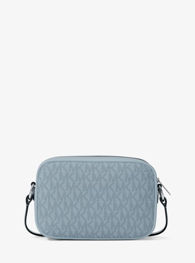 Petit sac &agrave; bandouli&egrave;re pour appareil photo Jet Set Travel &agrave; logo Signature in OC&Eacute;AN P&Acirc;LE | Michael Kors