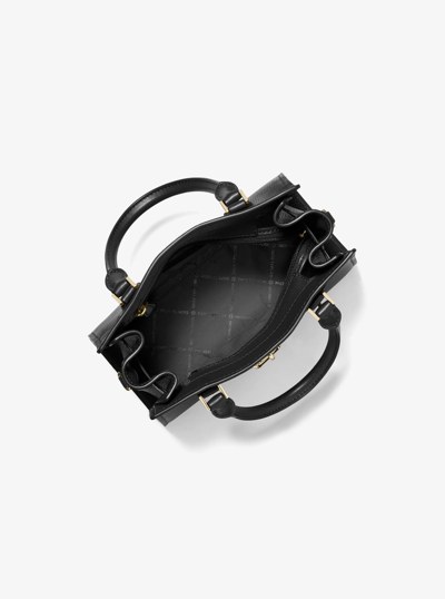 Landon Small Leather Satchel in BLACK | Michael Kors