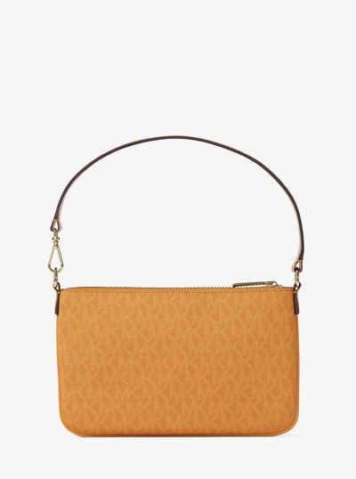 Jet Set Small Signature Logo Convertible Wristlet in RADIANT ORANGE | Michael Kors