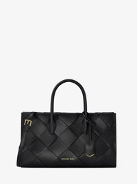 Mirella Medium Woven Satchel