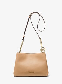 Petit sac &agrave; bandouli&egrave;re Christina en cuir grain&eacute;