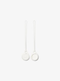 Ensemble de 2 &eacute;tuis &agrave; logo gaufr&eacute; pour AirTag&reg; d'Apple