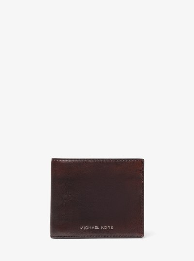 Cooper Burnished Billfold Wallet in CHOCOLATE | Michael Kors
