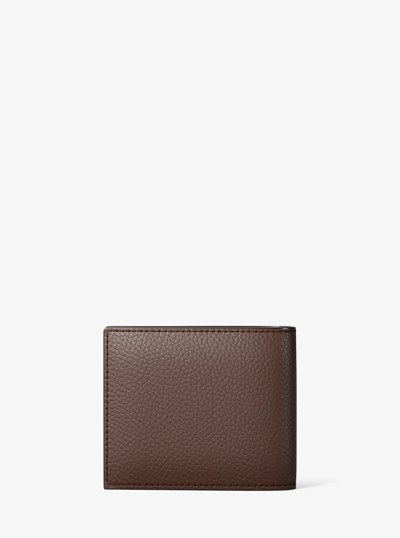 Cooper Pebbled Leather Billfold Wallet With Passcase in NUEZ MOSCADA | Michael Kors