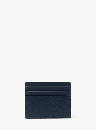 Tarjetero Cooper grande de piel granulada in AZUL MARINO | Michael Kors