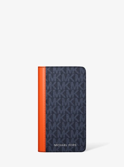 Cooper Signature Logo Bi-Fold Wallet in RED CLAY | Michael Kors