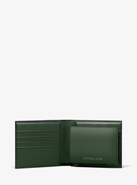 Porte-billets Cooper en cuir Saffiano avec rabat