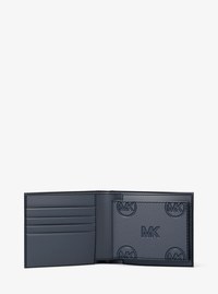 Porte-billets Cooper &agrave; logo grav&eacute; avec rabat