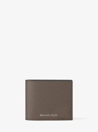 Cooper Pebbled Leather Billfold Wallet With Coin Pouch