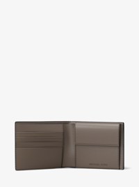 Cooper Pebbled Leather Billfold Wallet With Coin Pouch