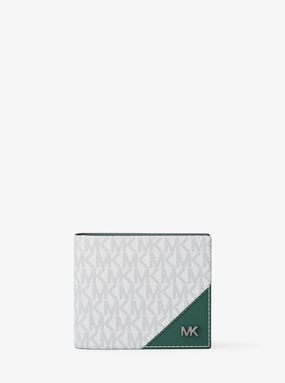 Cooper Signature Logo Billfold Wallet in GRASS GREEN | Michael Kors