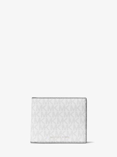 Portefeuille Cooper &agrave; logo avec poche pour pi&egrave;ces de monnaie in BLANC &Eacute;CLATANT | Michael Kors