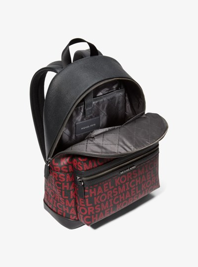 Cooper Medium Graphic Logo Backpack in BRIGHT RED | Michael Kors