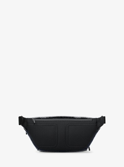 Cooper Medium Metallic Logo Debossed Utility Sling Pack in AZUL MARINO | Michael Kors