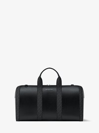 Cooper Pebbled Leather and Signature Logo Duffel Bag