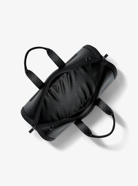 Cooper Pebbled Leather and Signature Logo Duffel Bag