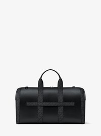 Cooper Pebbled Leather and Signature Logo Duffel Bag