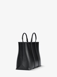Cooper Medium Pebbled Leather and Signature Logo Tote Bag