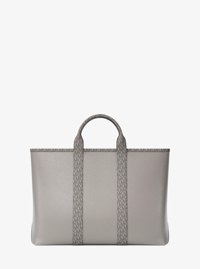 Bolso tote Cooper mediano de piel granulada con logotipo exclusivo