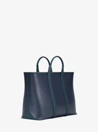 Bolso tote Cooper mediano de piel granulada con logotipo exclusivo