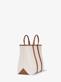 Sac fourre-tout Cooper de taille moyenne en cuir grain&eacute; &agrave; logo Signature