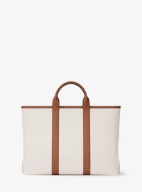 Sac fourre-tout Cooper de taille moyenne en cuir grain&eacute; &agrave; logo Signature