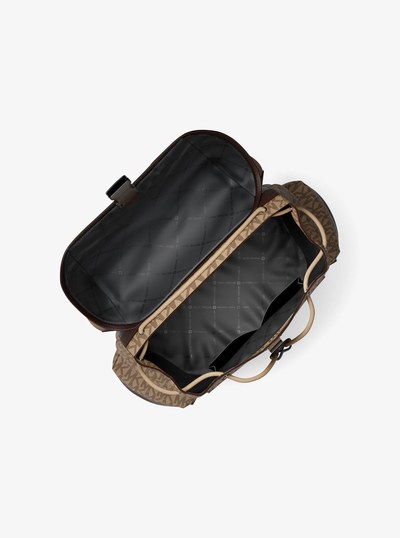 Cooper Signature Logo Backpack in CAMEL | Michael Kors