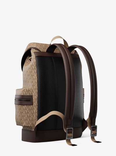 Cooper Signature Logo Backpack in CAMEL | Michael Kors