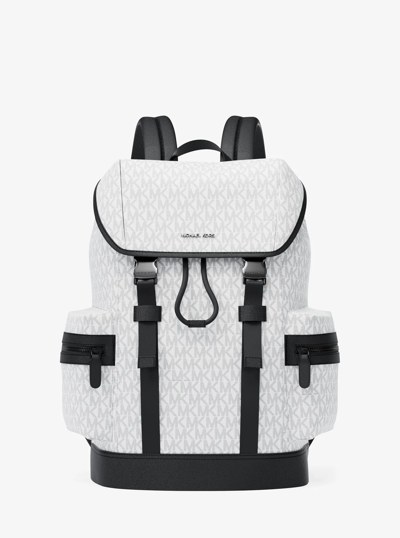 Sac &agrave; dos Cooper &agrave; logo Signature in BLANC &Eacute;CLATANT | Michael Kors