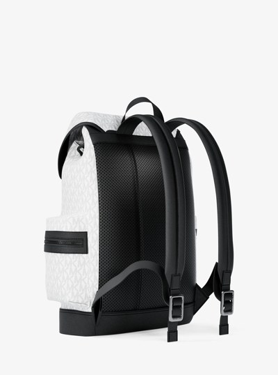 Sac &agrave; dos Cooper &agrave; logo Signature in BLANC &Eacute;CLATANT | Michael Kors