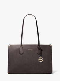 Maple Large Saffiano Leather Tote Bag