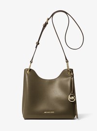 Joan Large Pebbled Leather Slouchy Messenger Bag
