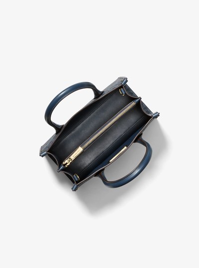 Maple Small Signature Logo Satchel in NAVY | Michael Kors