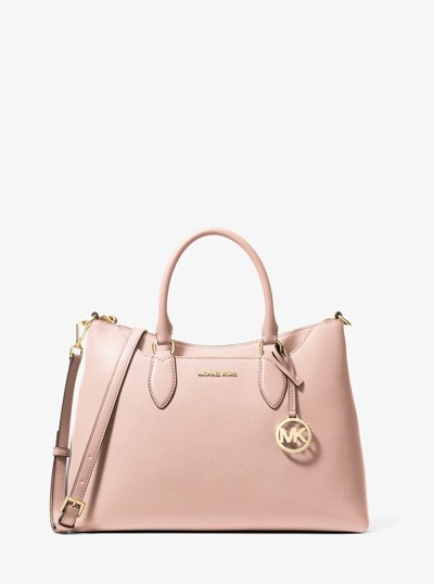 Austen Medium Leather Satchel in SOFT PINK | Michael Kors