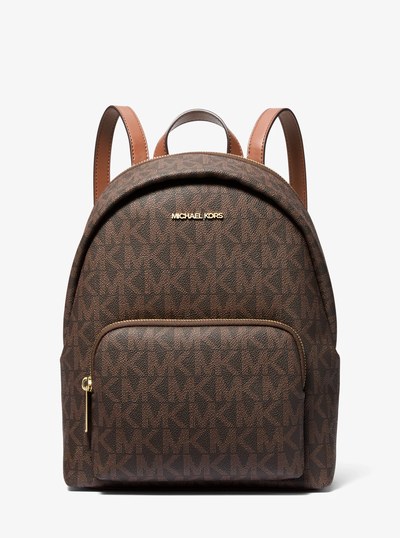 Erin Medium Signature Logo Backpack in BROWN/LUGGAGE | Michael Kors