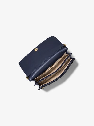 Daniela Large Signature Logo Crossbody Bag in ADMIRAL | Michael Kors