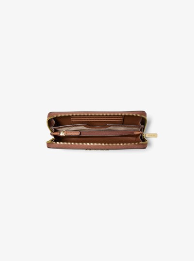 Jet Set Medium Saffiano Leather Wallet in LUGGAGE | Michael Kors